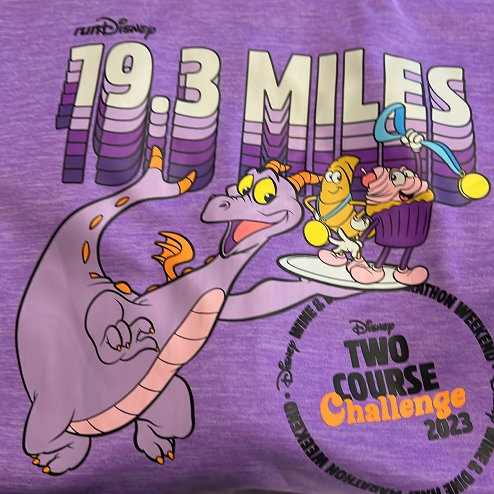 Run Disney Zip Mens Jacket Wine & Dine Half Marathon 2023 Figment Size XX-Large - Picture 6 of 6